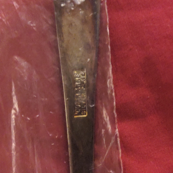 QUEEN ANNE SILVER PLATED ENGLAND SIGNED 2 Piece Set Large Fork & Spoon - Picture 11 of 16